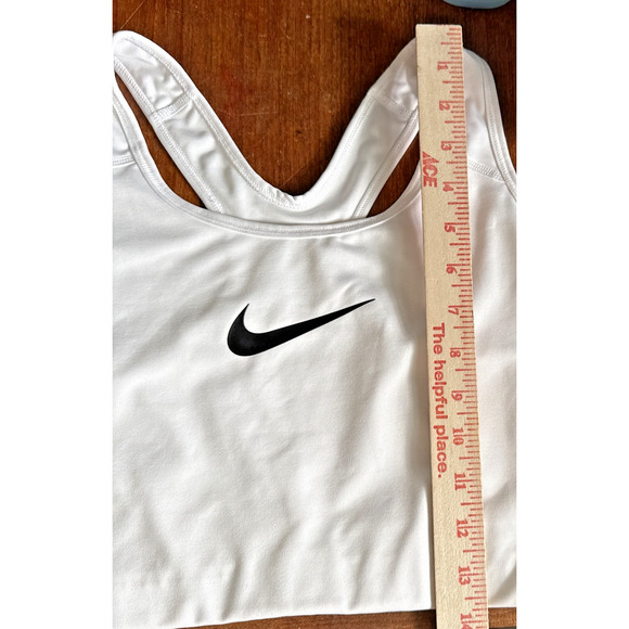 Nike Dri-FIT Sports Bra 2XL White Women's Athletic Fitness Workout Running - Picture 7 of 10
